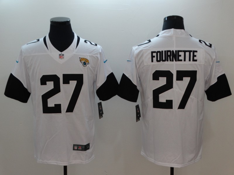 Men's Jacksonville Jaguars Leonard Fournette #27 White Jersey